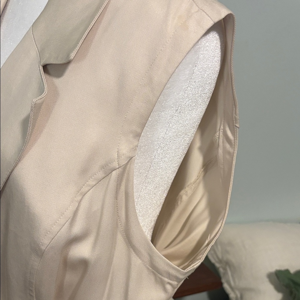 J Jill Wearever jacket, dress oatmeal with Tie Belt - Picture 4 of 8